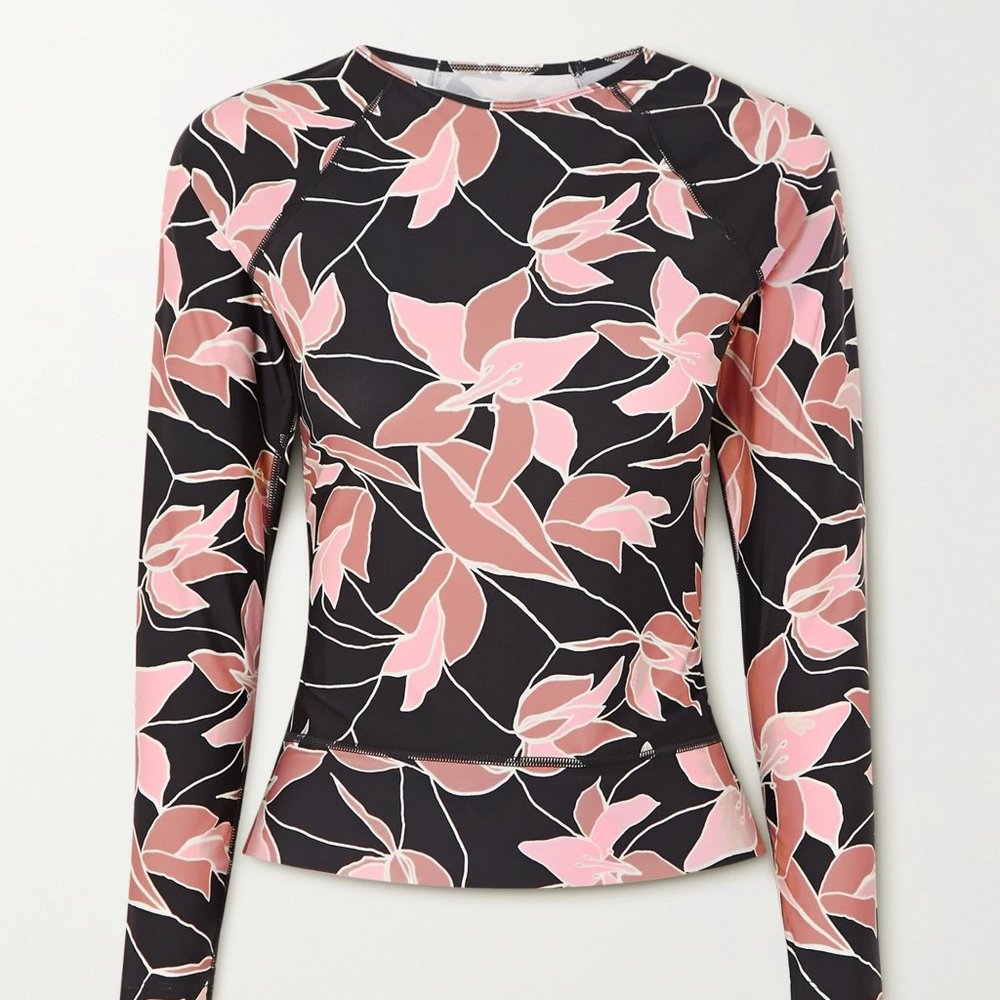 NWT Beach Riot Undercover Rash Guard Swim Top